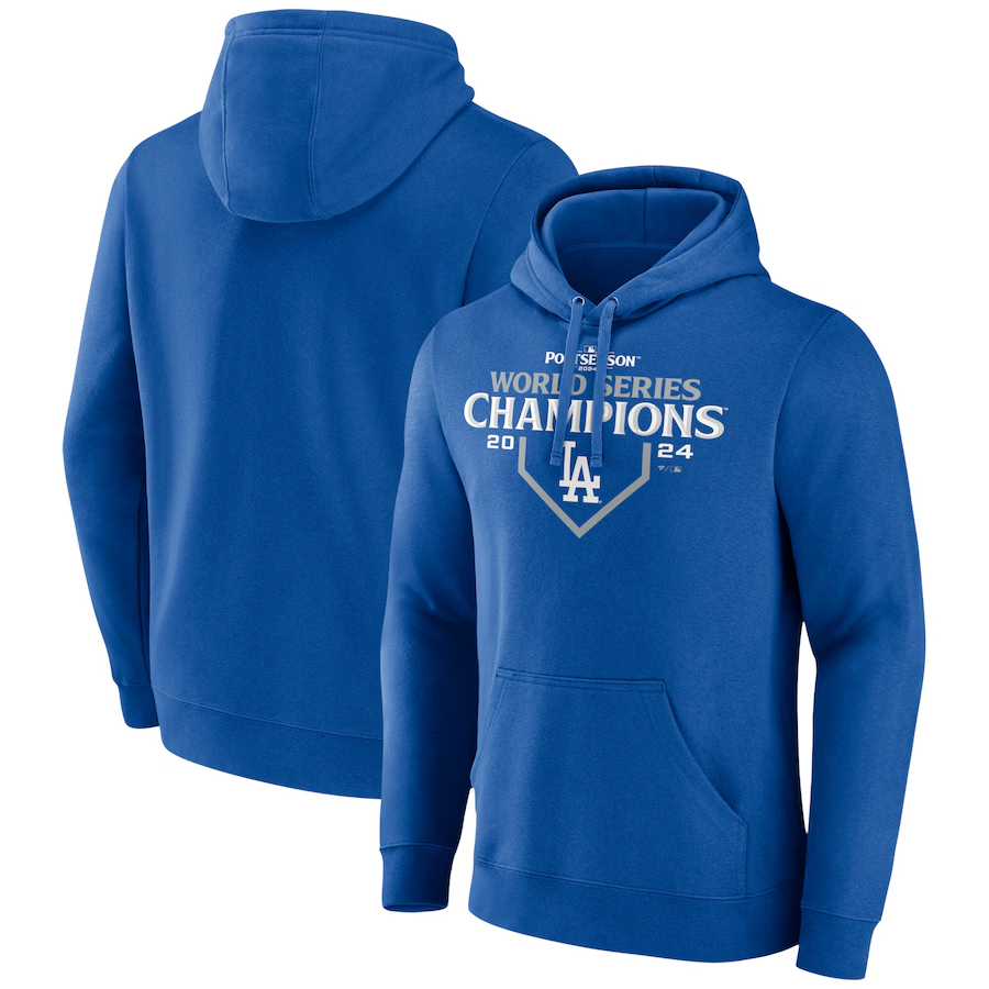 Men Los Angeles Dodgers 2024 MLB World Series Champions blue hoodie-0
